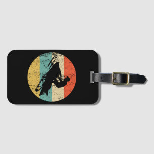 Snowmobile Retro Style Snowmobiling Luggage Tag