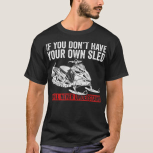 Snowmobile Riding And Skimobile Motor Sled 846 T-Shirt