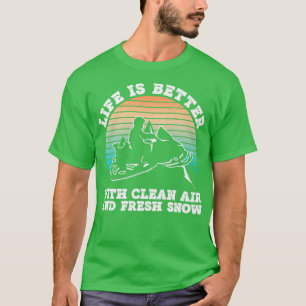 Snowmobile Riding for Snowmobiler Premium 869 T-Shirt