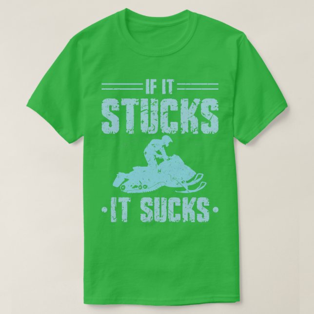 Snowmobile Riding Men Snowmobiling T-Shirt (Design Front)