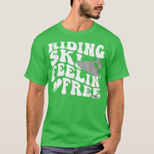 Snowmobile Riding Ski Feeling Free Motor Sled Snow T-Shirt