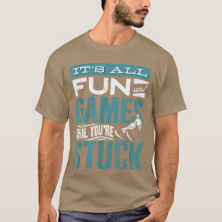 Snowmobile Riding Snowmobiling Its All Fun And Gam T-Shirt