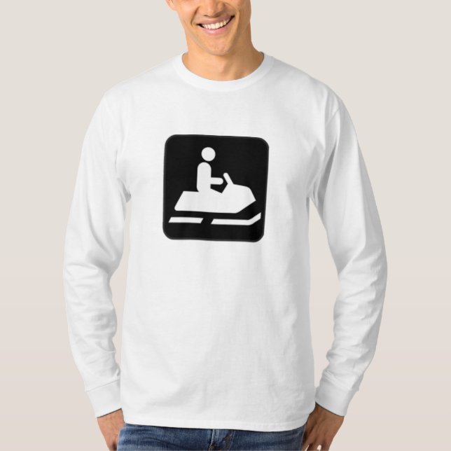 Snowmobile Sign T-Shirt (Front)