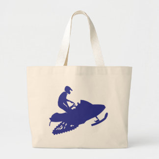 Snowmobile/Sledder Large Tote Bag