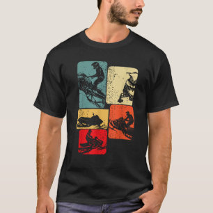 Snowmobile Snowcross Boys Kids Men T-Shirt