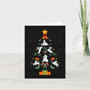 Snowmobile Snowmobiling Christmas Tree Xmas Card