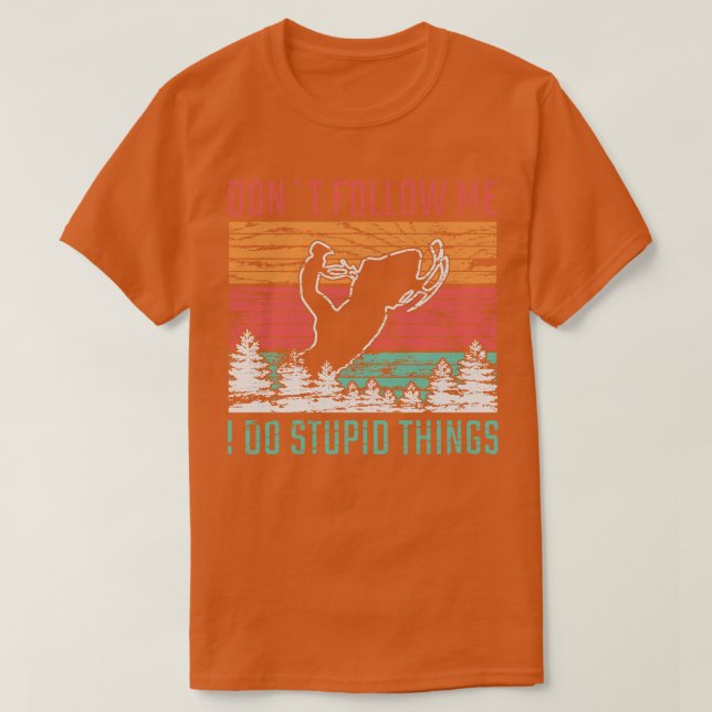 Snowmobile Snowmobiling Vintage T-Shirt (Design Front)