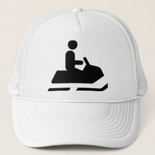 Snowmobile Symbol Hat
