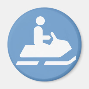 Snowmobile Symbol Magnet