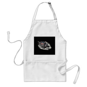 Snowmobile T Snowmobiling Freedom Flag Long Sleeve Standard Apron