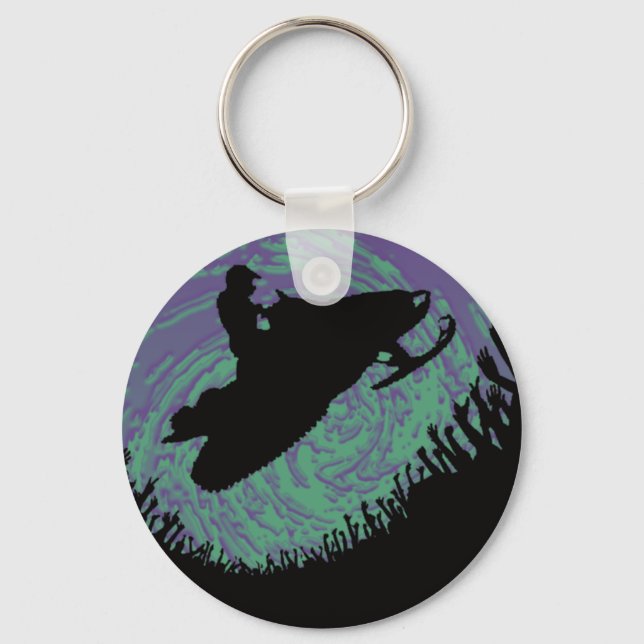 SNOWMOBILE THE AURORA KEY RING (Front)