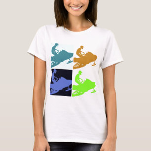 Snowmobiler/Pop Art T-Shirt
