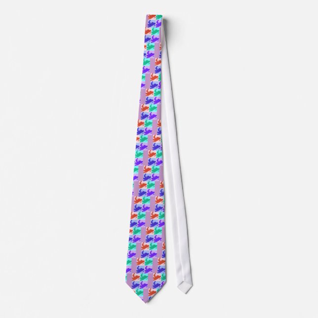 Snowmobiler/Pop Art Tie (Front)