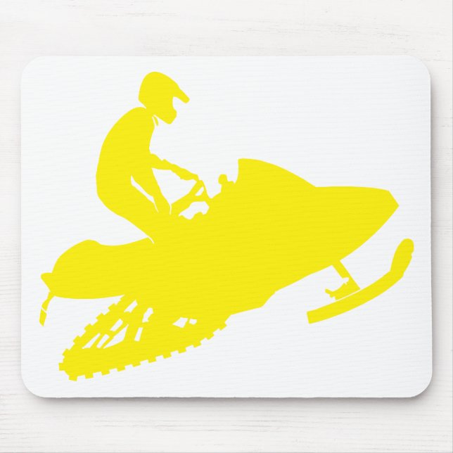 Snowmobiler/sledder Mouse Pad (Front)