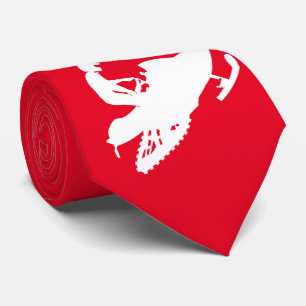Snowmobiler White sled Tie