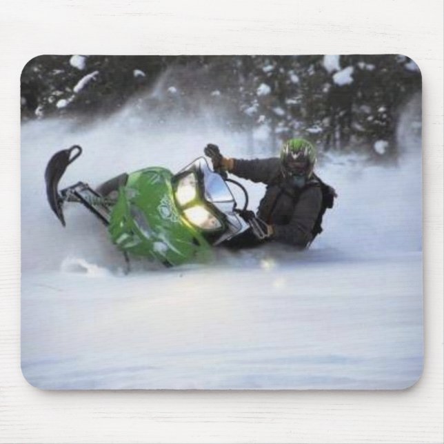 Snowmobiles Mouse Pad (Front)