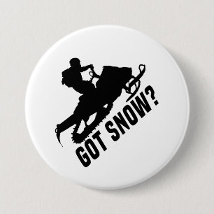Snowmobiling 7.5 Cm Round Badge