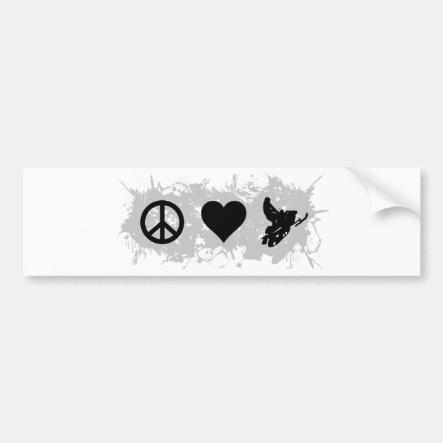 Snowmobiling Bumper Sticker (Front)