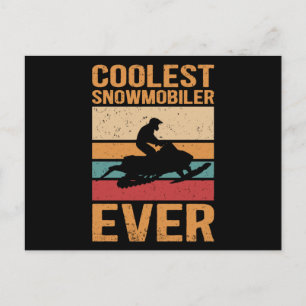 Snowmobiling Coolest Snowmobiler Postcard