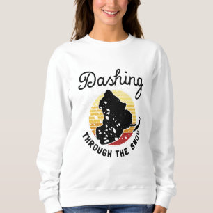 Snowmobiling - Dashing Through The Snow Sweatshirt