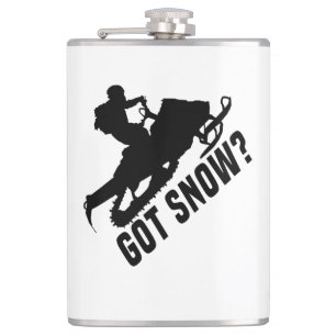 Snowmobiling - Got Snow Snowmobile Gifts Hip Flask