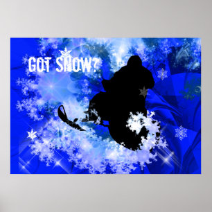 Snowmobiling in the Avalanche Poster