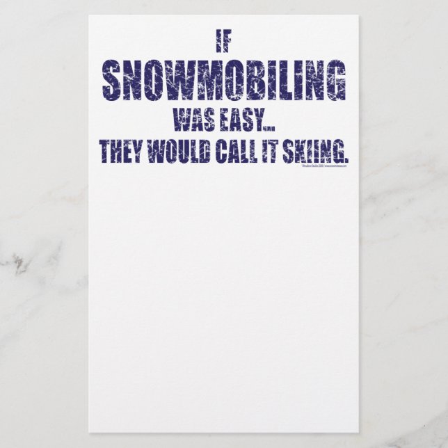 Snowmobiling-is-EASY[1] Stationery (Front)