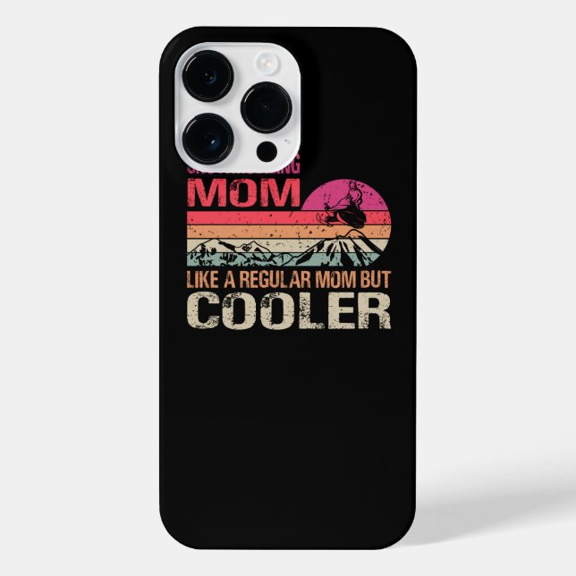 Snowmobiling Mum Like A Regular Mum But Cooler Rid iPhone Case (Back)