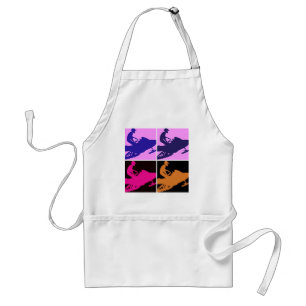 Snowmobiling Pop Art Standard Apron
