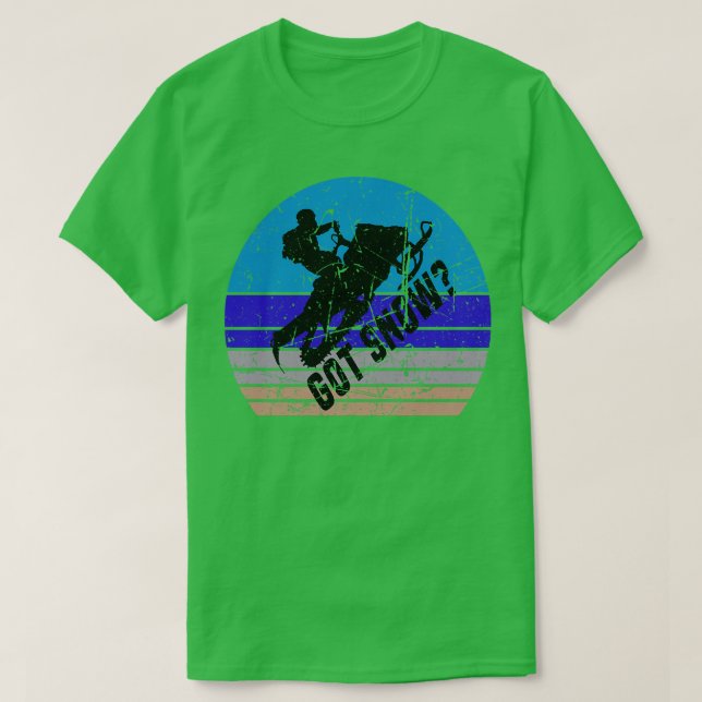 Snowmobiling Retro Good snow T-Shirt (Design Front)