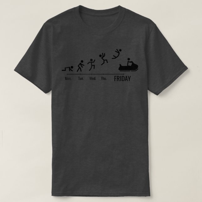 Snowmobiling Snow-motorcycle Icemotorsled Weekend  T-Shirt (Design Front)