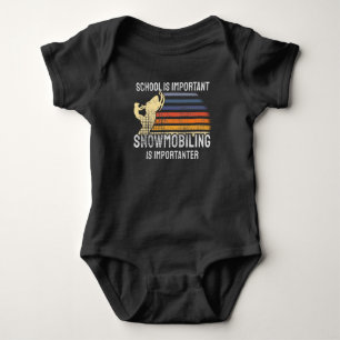 Snowmobiling Snowmobile Baby Bodysuit