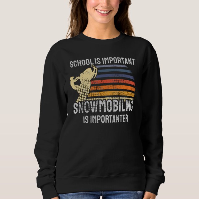 Snowmobiling Snowmobile Sweatshirt (Front)