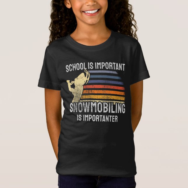 Snowmobiling Snowmobile T-Shirt (Front)