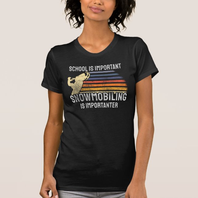 Snowmobiling Snowmobile T-Shirt (Front)