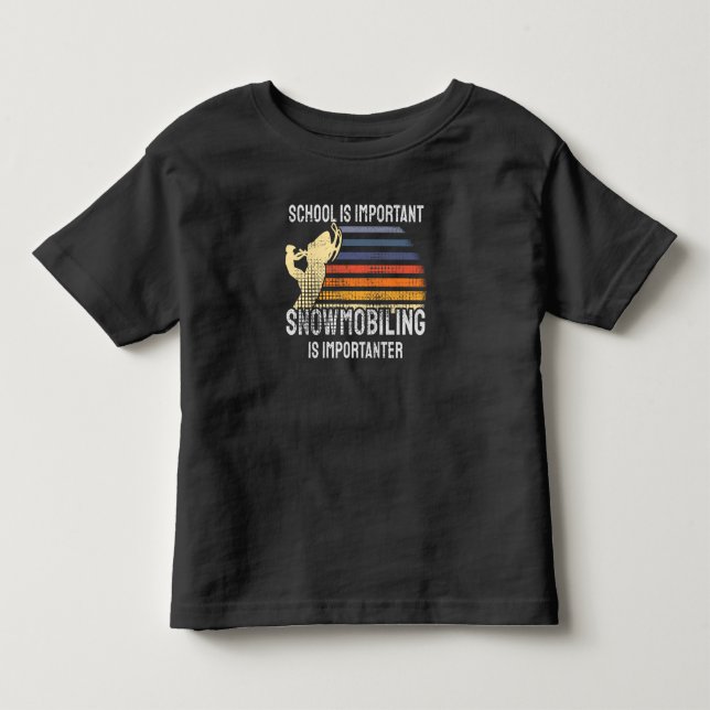 Snowmobiling Snowmobile Toddler T-Shirt (Front)