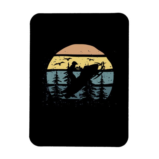 Snowmobiling Snowmobilie Magnet (Vertical)