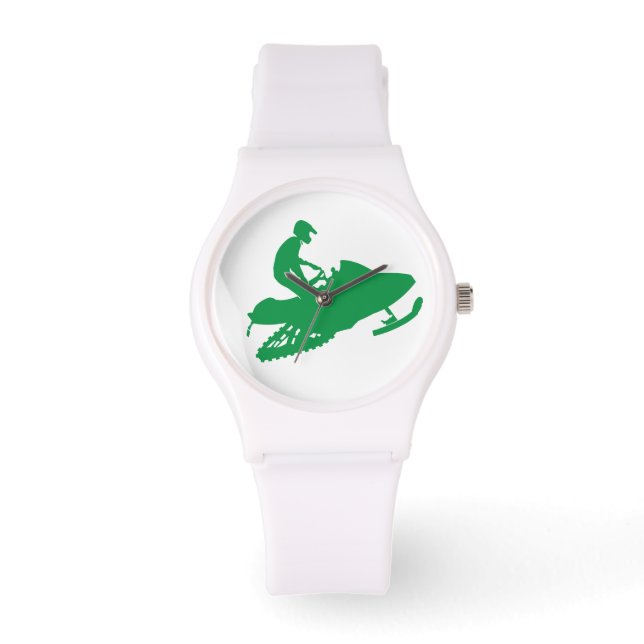 Snowmobiling Snowmoblier Watch (Front)