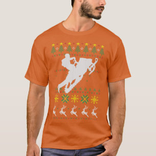 Snowmobiling Ugly Christmas T-Shirt