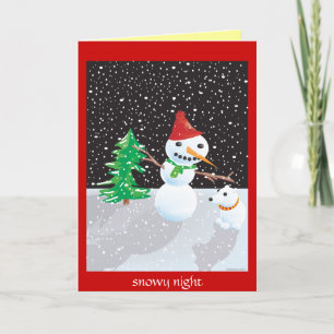 snownight holiday card