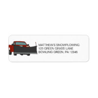 Snowplowing Business Snow Plough Return Address