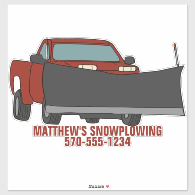 Snowplowing Pickup Truck with Plough Snowplow (Sheet)