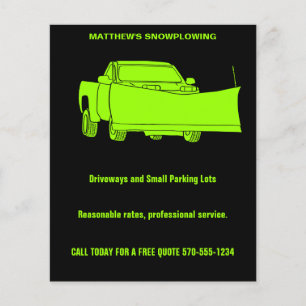 Snowplowing Pickup Truck with Plough Snowplow Flyer