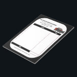 Snowplowing Snow Plough Business Receipt Invoice Notepad<br><div class="desc">This custom printed receipt note pad or invoice form is perfect for your snowplowing business. It features a professional black and white colour scheme with an illustration of a pickup truck with a plough. Use the template fields to personalise this pad with your business name, address and phone number as...</div>