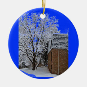 Snowscapes of New Jersey Ceramic Tree Decoration
