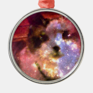 snowshoe aurora borealis kitty metal tree decoration