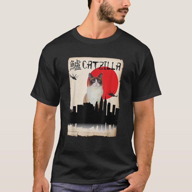 Snowshoe Catzilla  T-Shirt (Front)