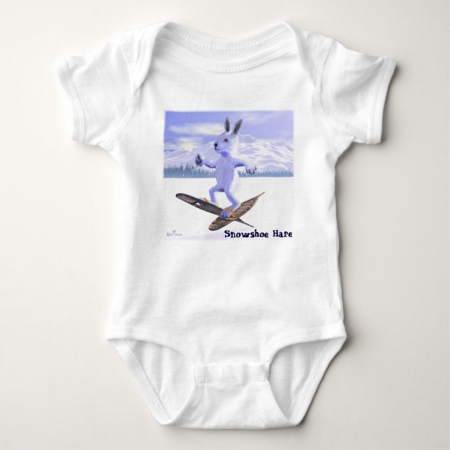 Snowshoe Hare Baby Bodysuit (Front)