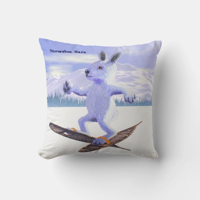 Snowshoe Hare Cushion (Front)