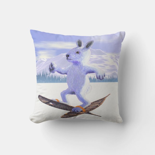 Snowshoe Hare Cushion (Front)